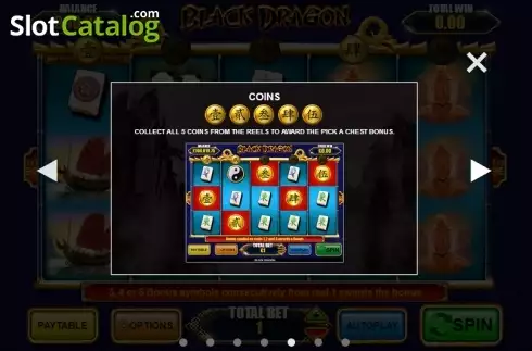 Πίνακας πληρωμών 5. Black Dragon Κουλοχέρης