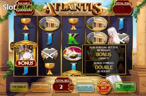 Οθόνη 2. Atlantis: City of Destiny Κουλοχέρης