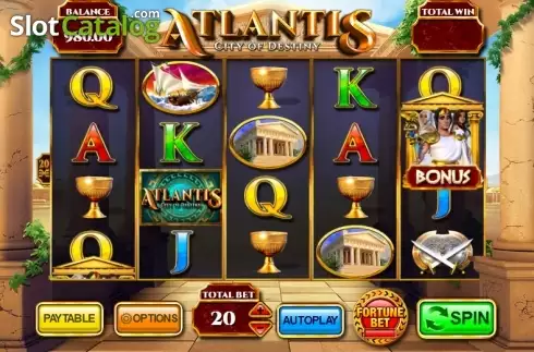 Οθόνη 3. Atlantis: City of Destiny Κουλοχέρης