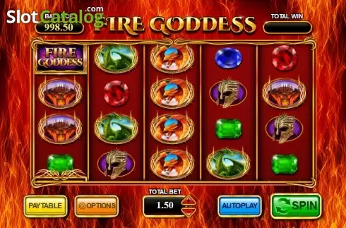 Οθόνη 1. Fire Goddess (Inspided Gaming) Κουλοχέρης 