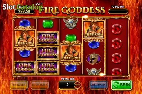 Οθόνη 2. Fire Goddess (Inspided Gaming) Κουλοχέρης 