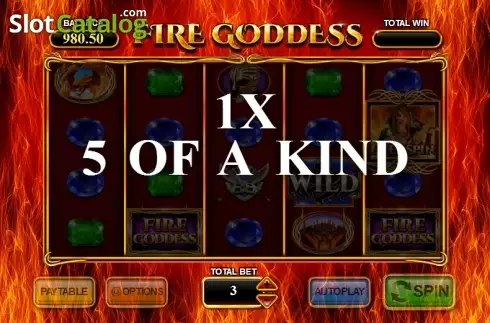 Οθόνη 3. Fire Goddess (Inspided Gaming) Κουλοχέρης 