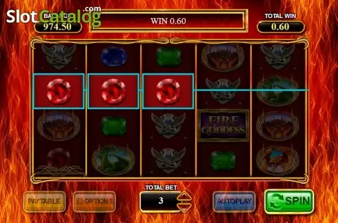 Οθόνη 4. Fire Goddess (Inspided Gaming) Κουλοχέρης 