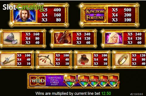 Οθόνη2. Kingdom of Fortune (Inspired Gaming) Κουλοχέρης