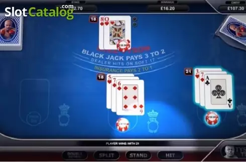 Οθόνη5. Mike Tyson Blackjack Κουλοχέρης