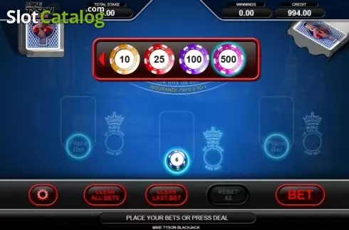 Οθόνη2. Mike Tyson Blackjack Κουλοχέρης