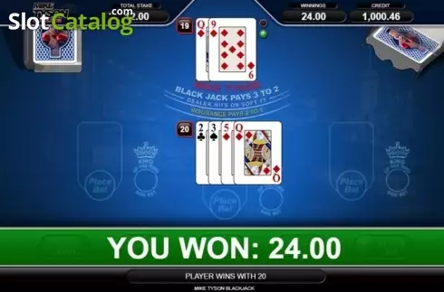 Οθόνη4. Mike Tyson Blackjack Κουλοχέρης
