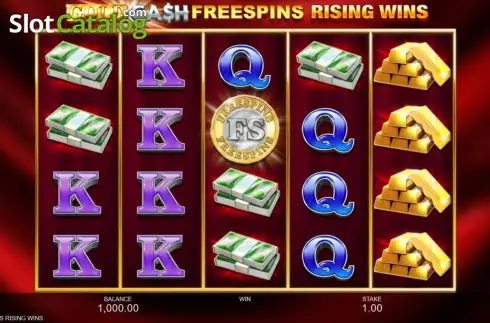 Οθόνη2. Gold Cash Free Spins Rising Wins Κουλοχέρης