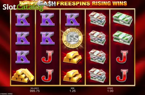 Οθόνη3. Gold Cash Free Spins Rising Wins Κουλοχέρης