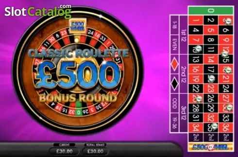 Οθόνη2. £500 Wheel Roulette Κουλοχέρης