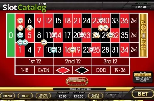 Οθόνη3. Hit the Top Roulette Κουλοχέρης