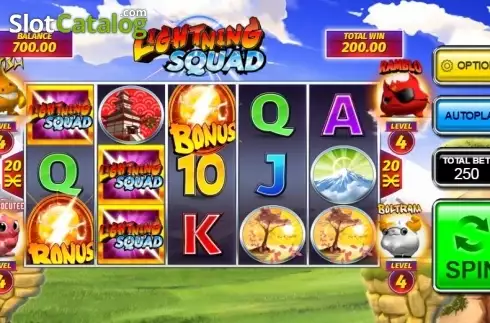 Οθόνη4. Lightning Squad Κουλοχέρης 