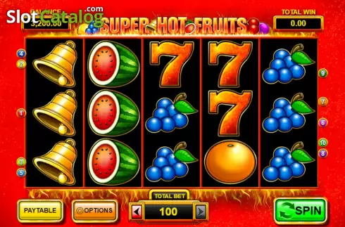 Οθόνη3. Super Hot Fruits Κουλοχέρης
