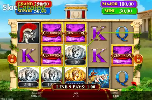 Οθόνη3. Centurion Winner Grand Chance Κουλοχέρης