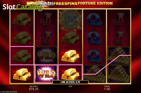 Οθόνη3. Gold Cash Free Spins Fortune Edition Κουλοχέρης