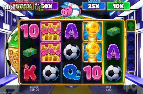 Οθόνη2. Bigger Piggy Bank Soccer Κουλοχέρης