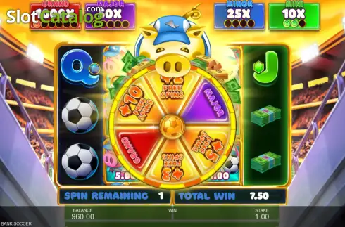 Οθόνη3. Bigger Piggy Bank Soccer Κουλοχέρης