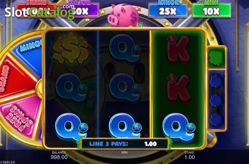 Οθόνη3. Bigger Piggy Bank 3 Reeler Κουλοχέρης