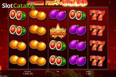 Οθόνη2. Stacked Fire 7s Rising Wins Κουλοχέρης 