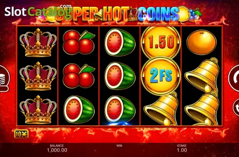 Οθόνη2. Super Hot Coins Κουλοχέρης