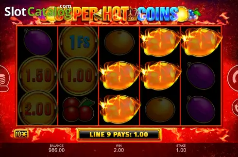 Οθόνη3. Super Hot Coins Κουλοχέρης