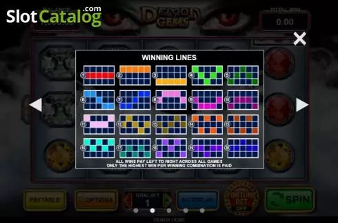 Οθόνη3. Demon Gems Κουλοχέρης