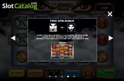 Οθόνη5. Demon Gems Κουλοχέρης