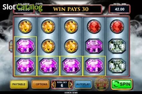 Οθόνη8. Demon Gems Κουλοχέρης