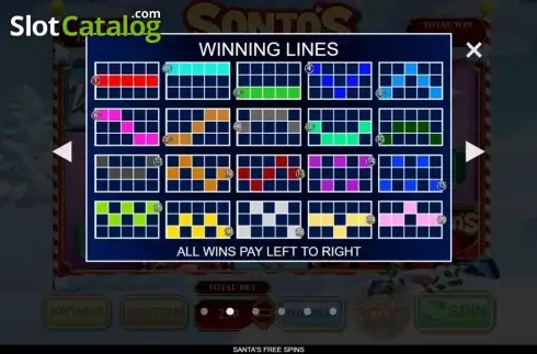 Οθόνη4. Santa's Free Spins Κουλοχέρης