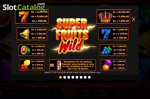 Οθόνη9. Super Fruits Wild Κουλοχέρης