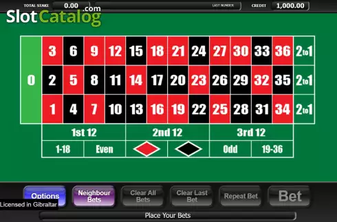 Οθόνη2. 20p Roulette (Inspired Gaming) Κουλοχέρης