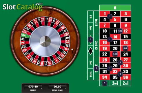 Οθόνη4. 20p Roulette (Inspired Gaming) Κουλοχέρης