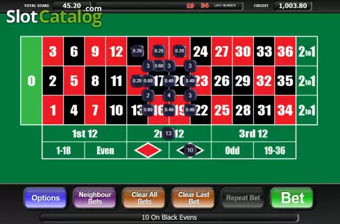 Οθόνη7. 20p Roulette (Inspired Gaming) Κουλοχέρης