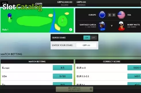 Οθόνη2. Rush Golf Live Κουλοχέρης