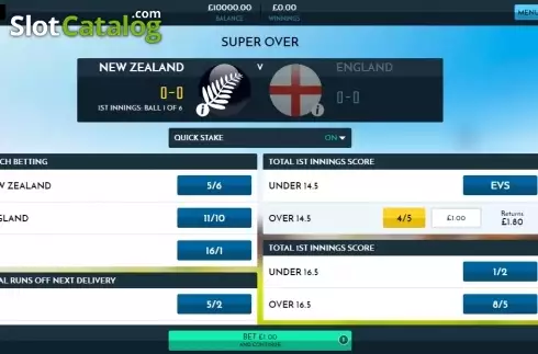 Οθόνη3. Rush Cricket Live Κουλοχέρης