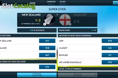 Οθόνη5. Rush Cricket Live Κουλοχέρης