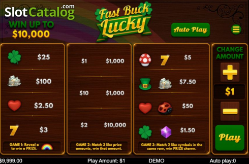 Οθόνη3. Fast Buck Lucky Κουλοχέρης