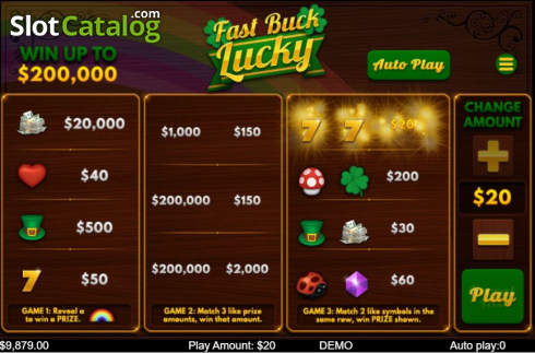 Οθόνη4. Fast Buck Lucky Κουλοχέρης