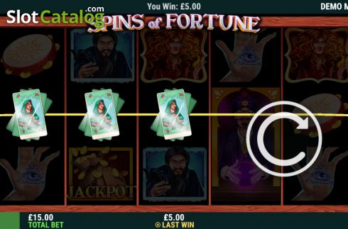 Οθόνη5. Spins of Fortune Κουλοχέρης