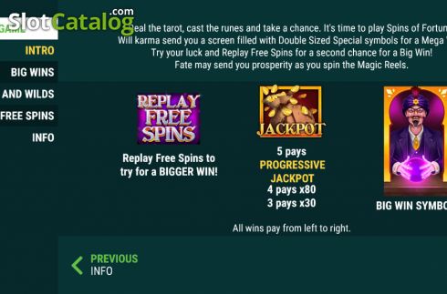 Οθόνη6. Spins of Fortune Κουλοχέρης