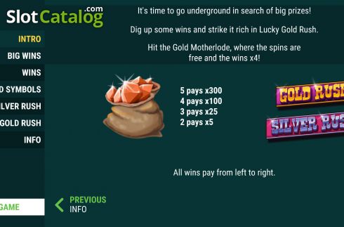 Οθόνη6. Lucky Gold Rush (Intouch Games) Κουλοχέρης