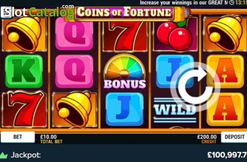 Οθόνη2. Coins of Fortune (Intouch Games) Κουλοχέρης