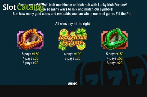 Οθόνη7. Lucky Irish Fortune Κουλοχέρης