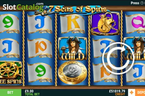 Οθόνη2. 7 Seas of Spins Κουλοχέρης 