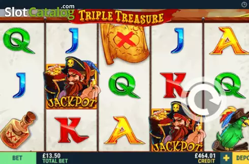 Οθόνη2. Triple Treasure (Intouch Games) Κουλοχέρης