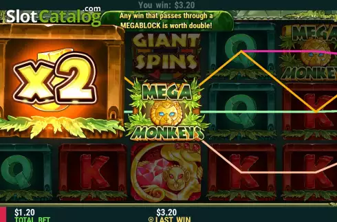 Οθόνη4. Mega Monkeys Κουλοχέρης