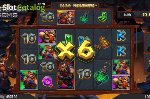 Οθόνη9. Dwarven Gems Megaways Κουλοχέρης