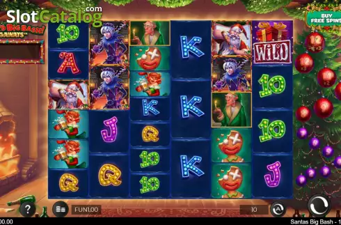 Οθόνη3. Santa's Big Bash Megaways Κουλοχέρης