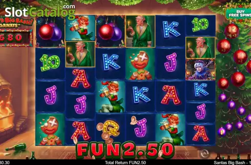 Οθόνη4. Santa's Big Bash Megaways Κουλοχέρης