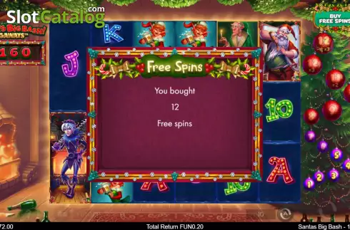 Οθόνη5. Santa's Big Bash Megaways Κουλοχέρης